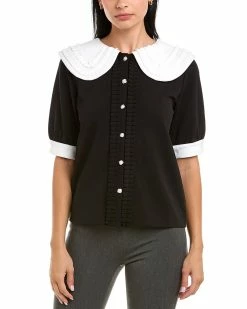 Gracia Peter Pan Collar Top for women
