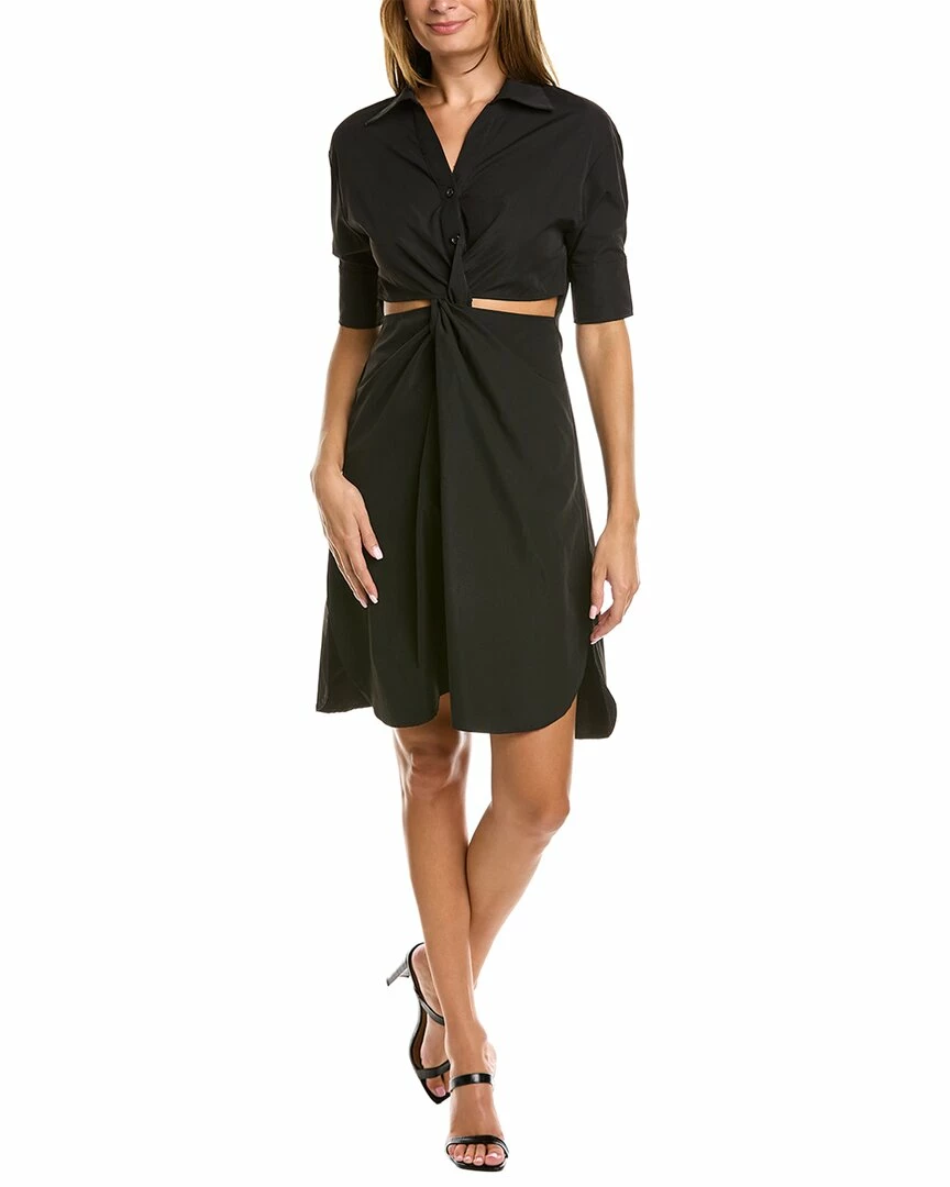 Gracia Twisted Cutout Shirtdress for women