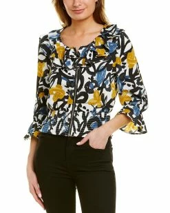 Gracia Ruffle Neck Top for women