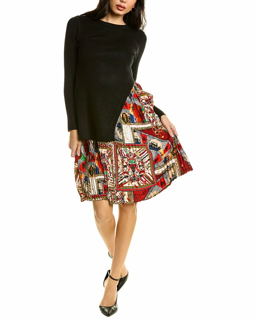 Gracia Mixed Media Mini Dress for women