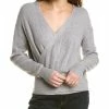 Gracia Wrap Knit Sweater Top for women