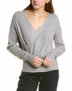 Gracia Wrap Knit Sweater Top for women