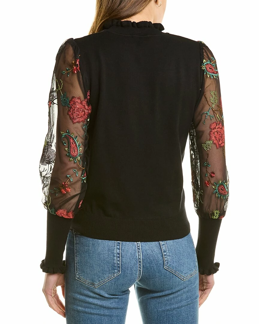 Gracia Sheer Sleeve Top for women - Image 2