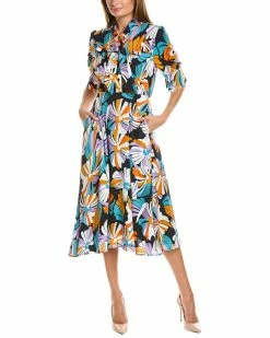 Gracia Flower Print Midi Dress for women