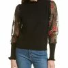 Gracia Sheer Sleeve Top for women