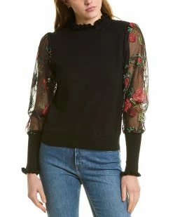 Gracia Sheer Sleeve Top for women
