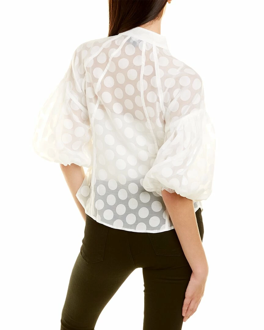 Gracia Polka Dot Paneled Top for women - Image 2