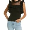 Gracia See-Through Panel Top for women