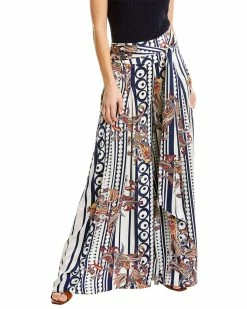 Gracia Stripe Printing Pattern Wide Pant for women