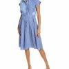 Gracia Striped Shirtdress for women