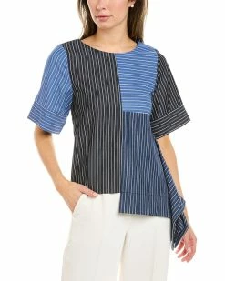 Gracia Unbalanced Hem Top for women