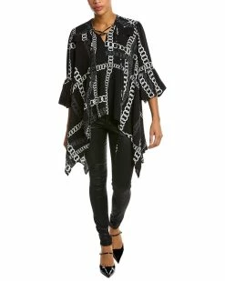 Gracia Unbalanced Chain Print Top for women