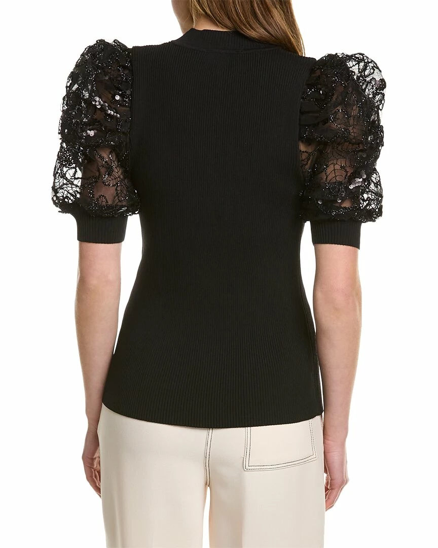 Gracia Sequin Mutton Sleeve Top for women - Image 2