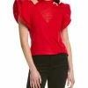Gracia Wide Two-Layer Sleeve Top for women