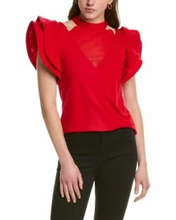 Gracia Wide Two-Layer Sleeve Top for women