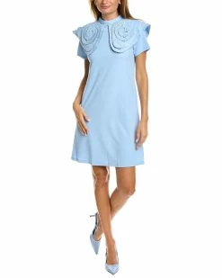 Gracia Frill Trim Shift Dress for women