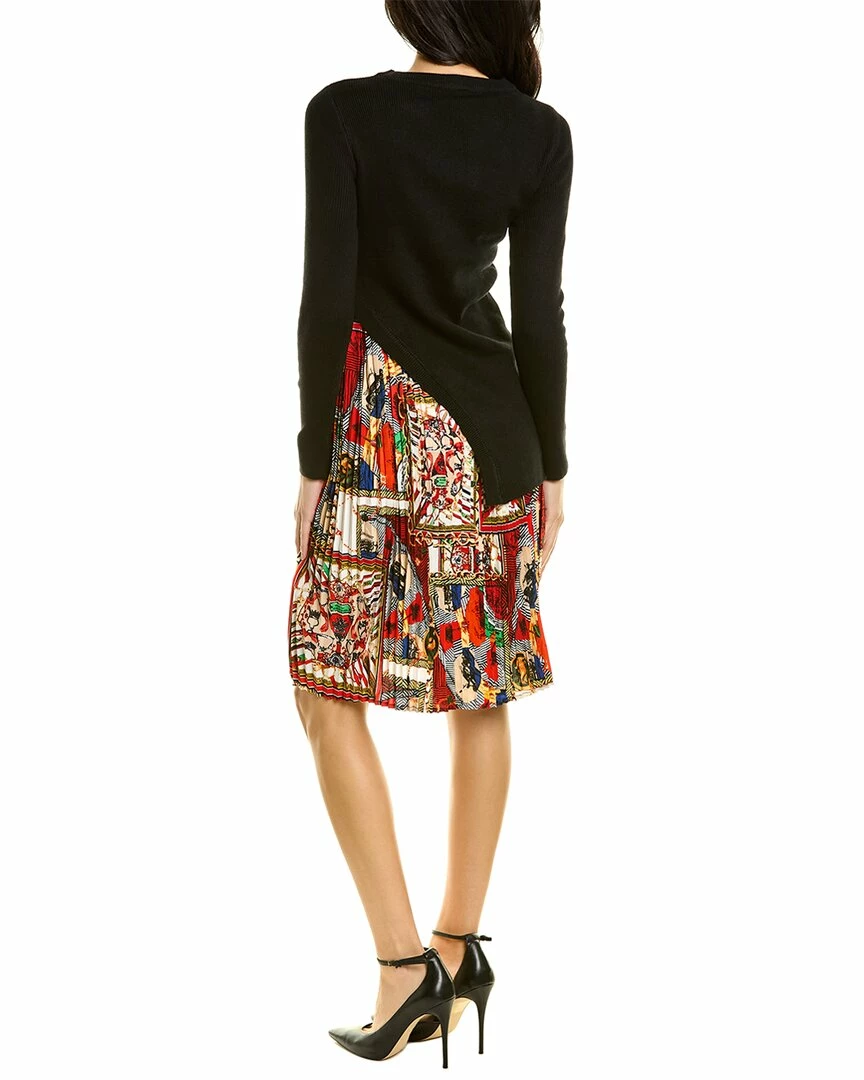 Gracia Mixed Media Mini Dress for women - Image 2