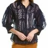Gracia See-Through Flower Top for women