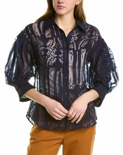 Gracia See-Through Flower Top for women