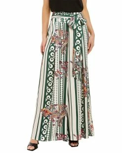 Gracia Stripe Printing Pattern Wide Pant for women