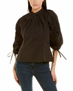 Gracia Cinched Sleeve Top for women