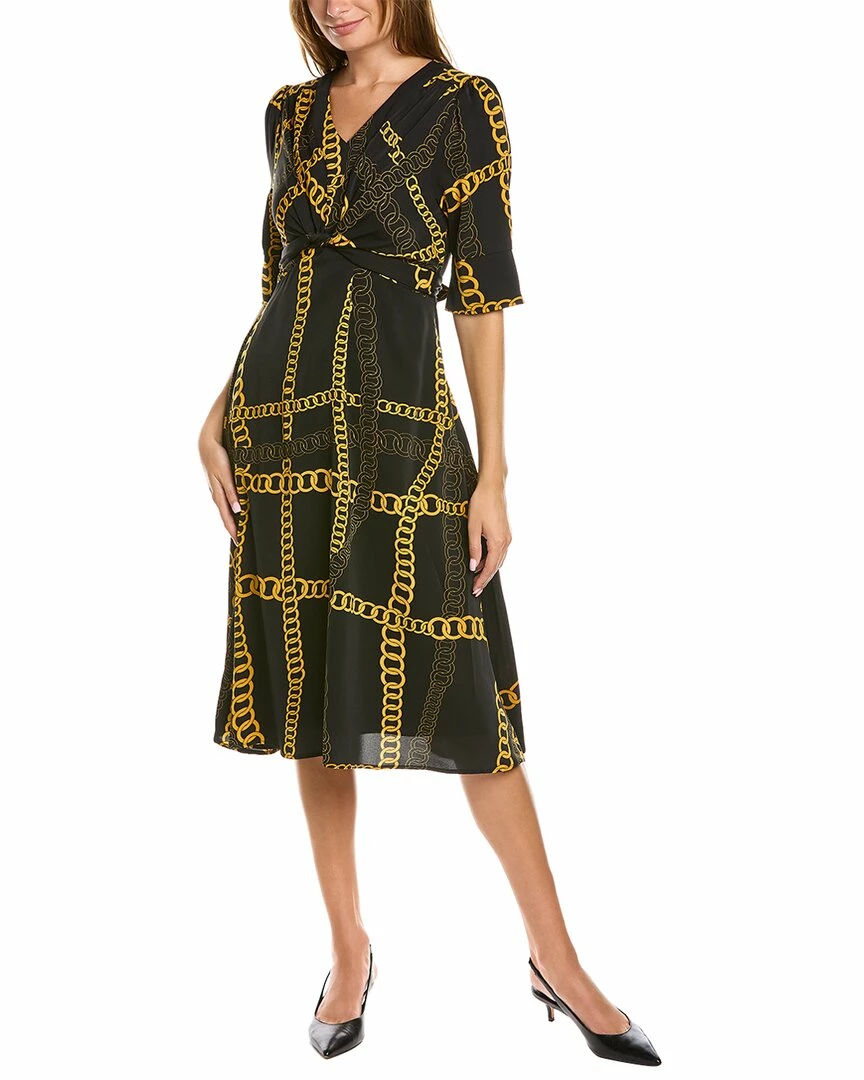Gracia Chain Print Midi Dress for women