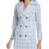 Gracia Check Trench Coat for women