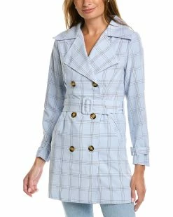 Gracia Check Trench Coat for women