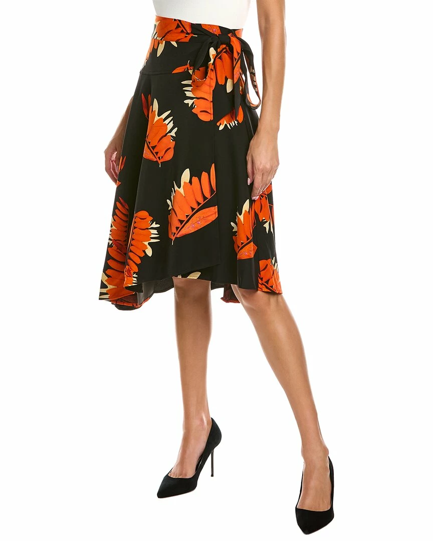 Gracia Printed Midi Wrap Skirt for women