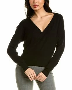 Gracia Wrap Knit Sweater Top for women