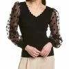 Gracia Organza Sleeve Top for women