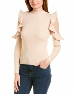 Gracia Mesh Shoulder Sweater for women