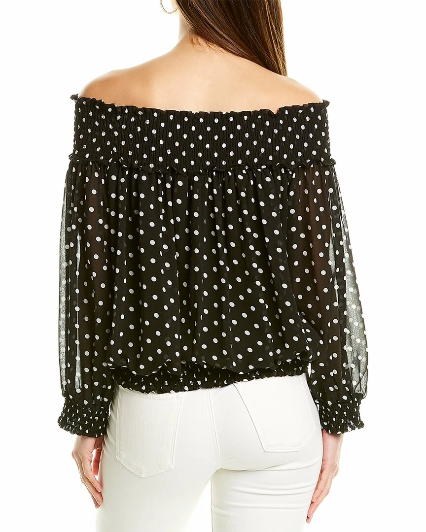 Gracia Dot Pattern Off-Shoulder Top for women - Image 2