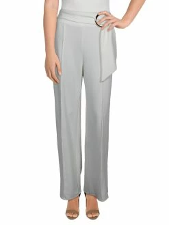 Gracia Womens O-Ring Office Wide Leg Pants