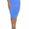 Gracia Plus Womens Fitted Calf Pencil Skirt