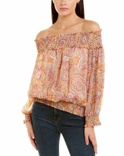 Gracia Paisley Pattern Gypsy Blouse for women