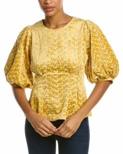 Gracia Flower Pattern Peplum Style Top for women