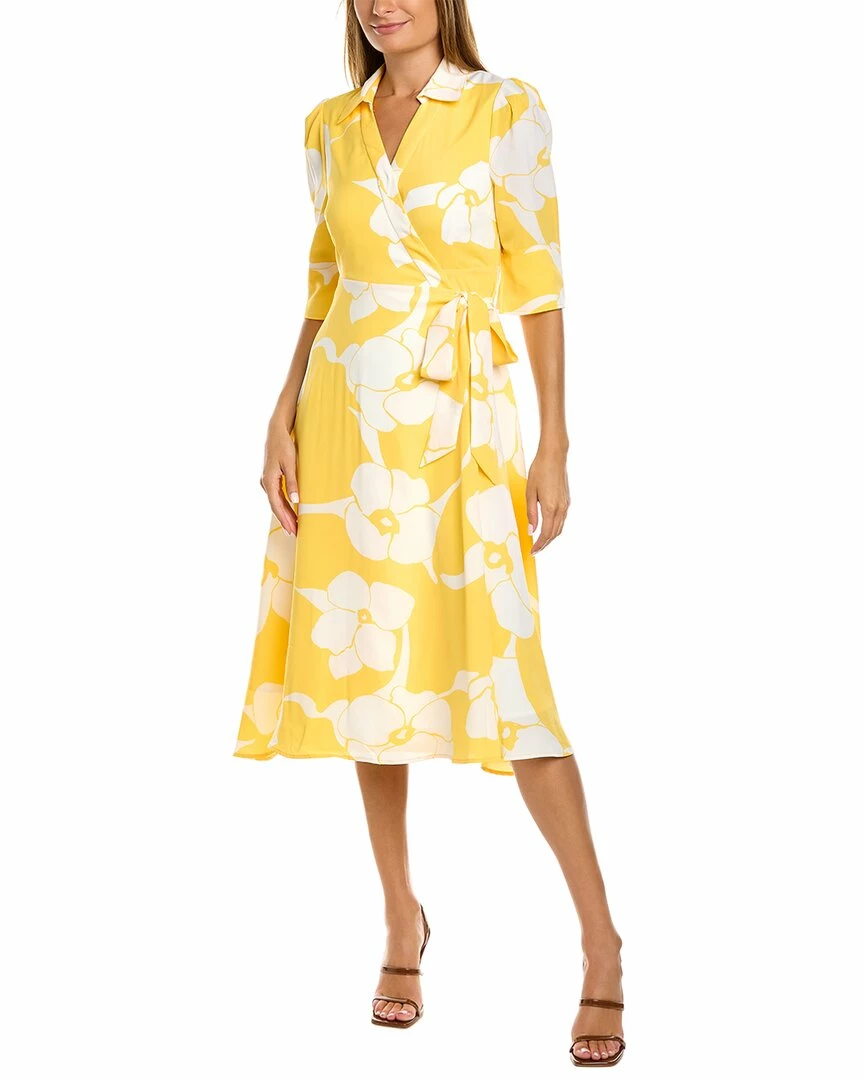 Gracia V-Neck Flower Wrap Dress for women